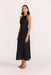 Staple the Label - Amana Halter Bias Dress - Black - Side