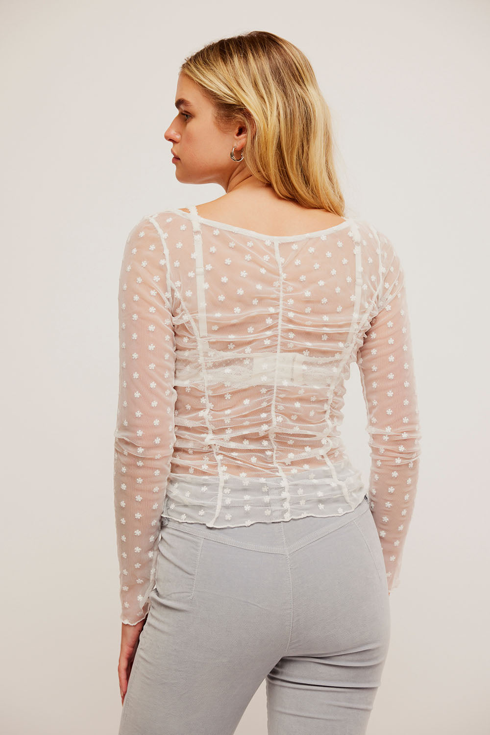 Free People - Most Likely Layering Top - Ivory - Back