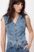 FRNCH - Carima Vest - Bleu Jean - Front