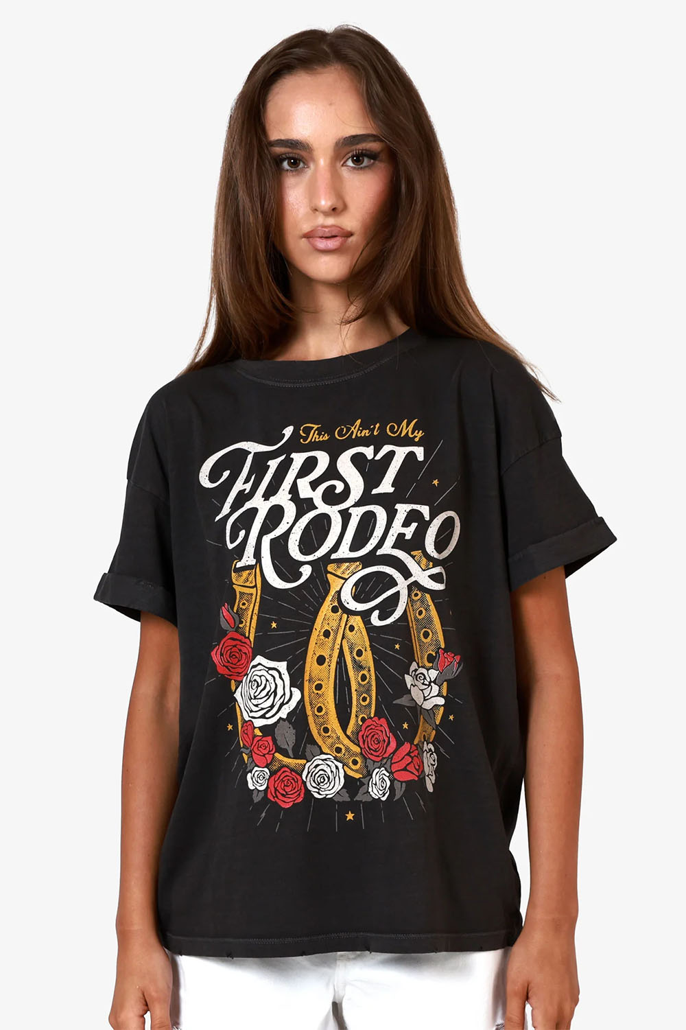 Girl Dangerous - First Rodeo Tee - Vintage Black