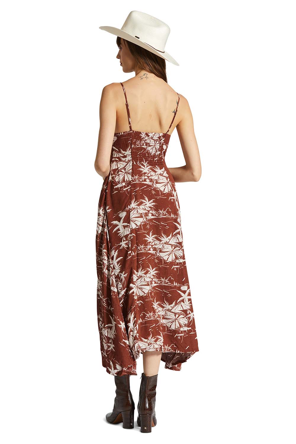 Brixton - Riviera Midi Dress - Sepia - Back