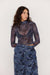 Mink Pink - Iris Mesh Top - Indigo Floral