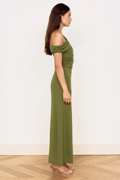 minkpink-aster-mesh-midi-dress-khaki-side