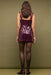 minkpink agnes mini dress wine back