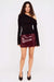 minkpink agnes mini skirt wine