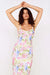 minkpink celina mesh midi dress watercolour floral