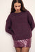 Minkpink - Elin Chunky Knit - Wine - Front