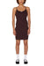 Obey - Adelaide Pointelle Dress - Chocolate - Front