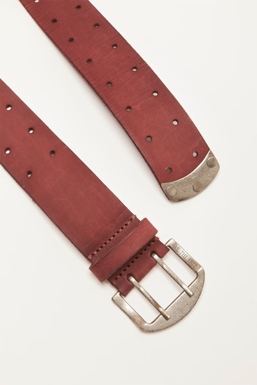 Free People - Double Cross Belt - Oxblood - Detail
