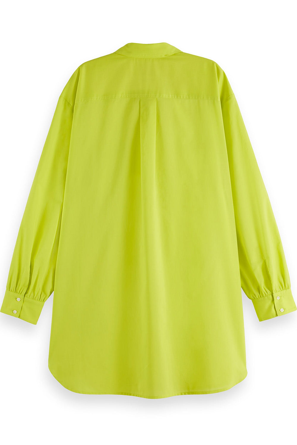 Scotch & Soda - Oversized Light Weight Cotton Shirt - Citrus Yellow - Back