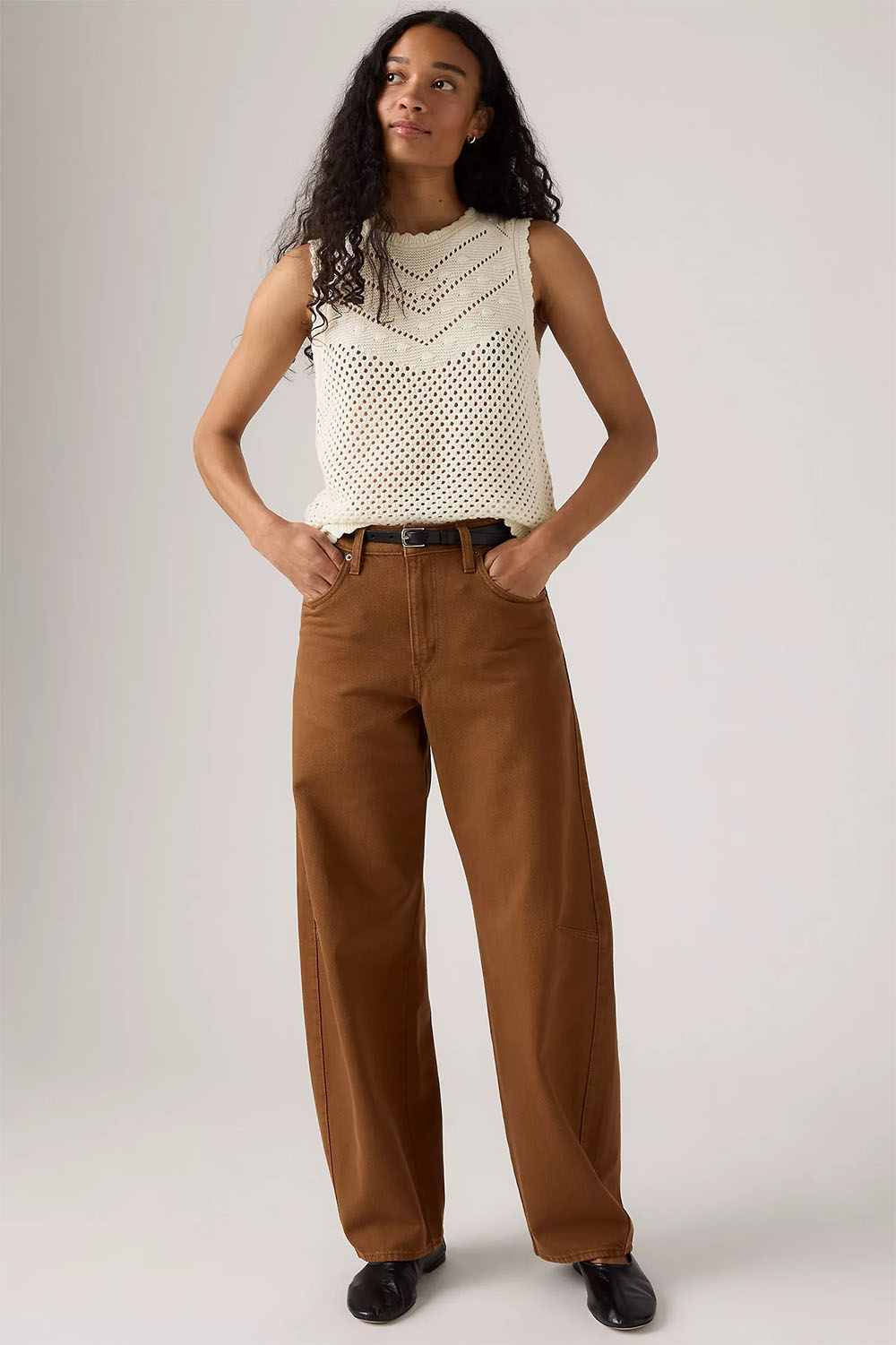 Levis - Baggy Dad Barrel - Washed Bison