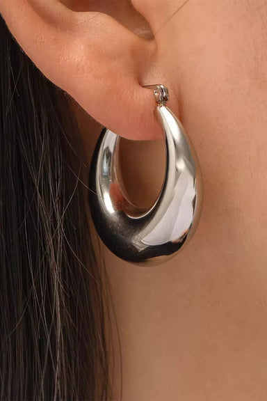Pearl of the West - Christine Hoops - Stainless Steel - Model