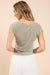 Sadie & Sage - Part of Me Knit Top - Olive Ivory - Back