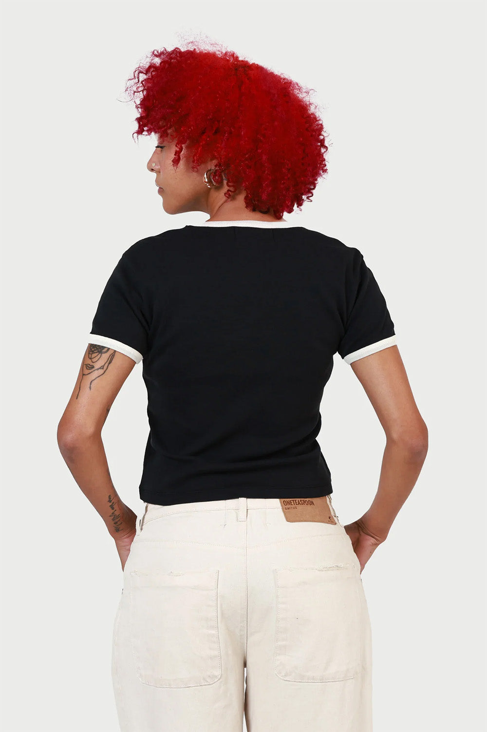 Girl Dangerous - Yippee Ki Yay - Black/Bone - Back