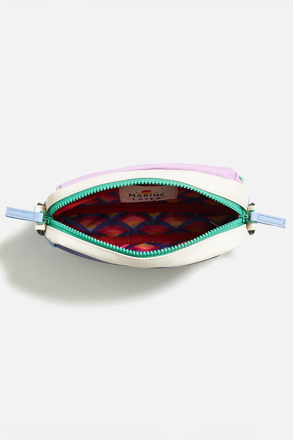 Marine Layer - Colorblock Fanny Pack - Lilac Colorblock - Inside
