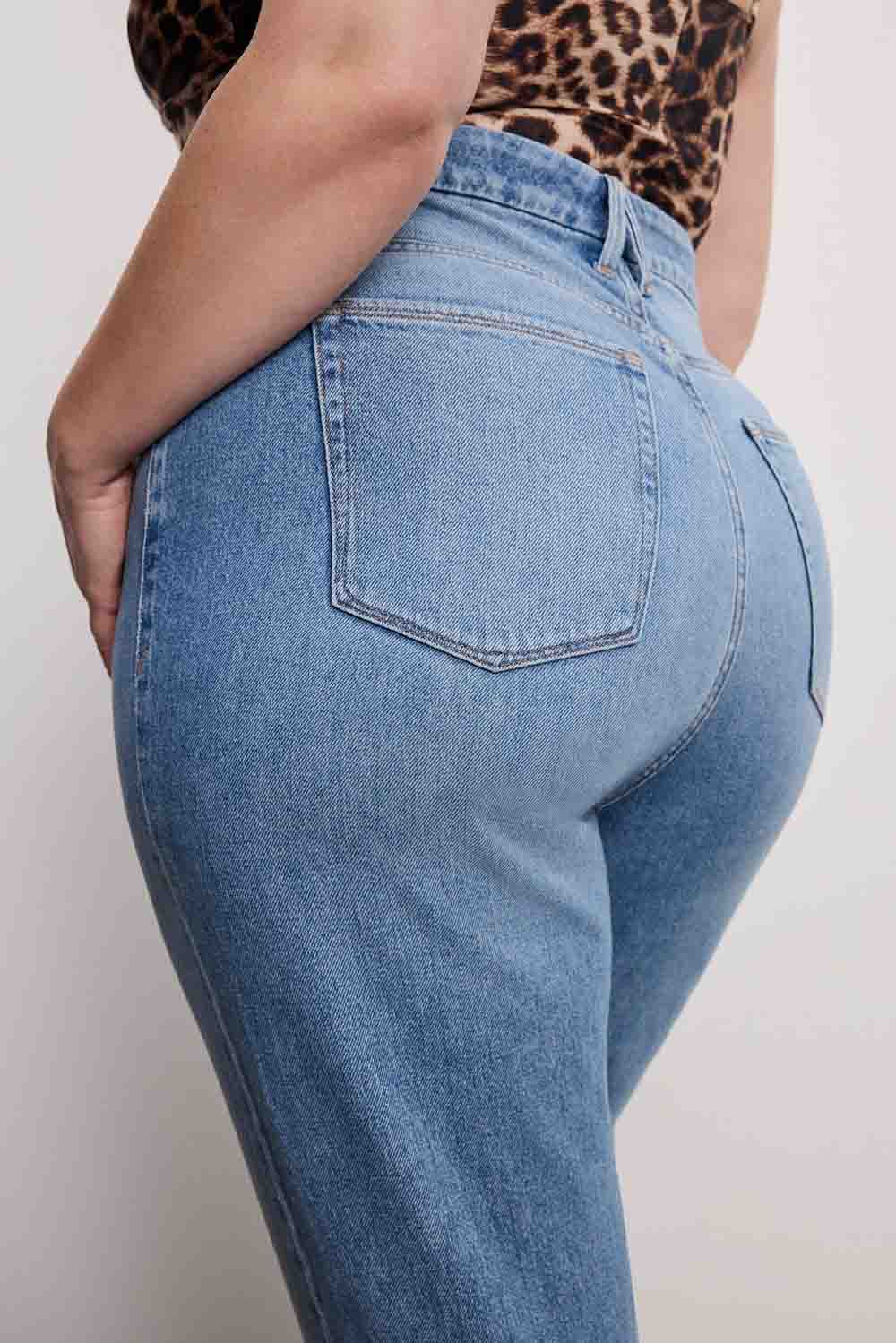 Good American - Good Boy Crop - Indigo - Plus Back Detail