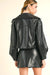 Reset by Jane - Megan Leather Jacket - Black - Back
