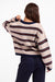 Sage the Label - Tiber Stripe Sweater - Navy Rust Multi - Back