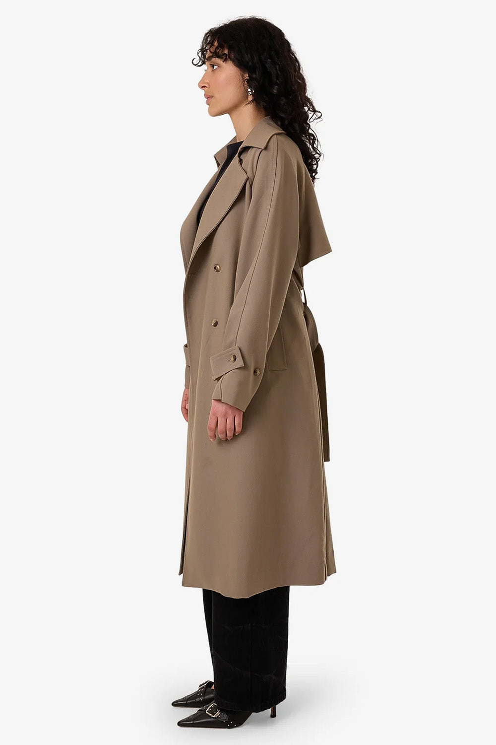 Thrills - Cache Trench Coat - String - Left