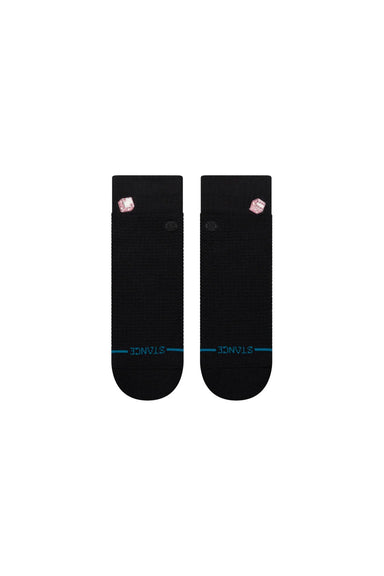 Stance - Dicey Waffle Quarter - Black - Flatlay Back
