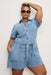 Good American - Fit For Success Jumpsuit - Indigo - Front