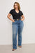 Good American - Stretch Deep V Bodysuit - Black - Size 16