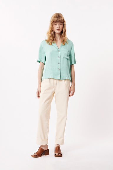 FRNCH - Chelly Shirt - Turquoise - Front