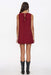 Thrills - Knox Mini Dress - Garnet Red - Back