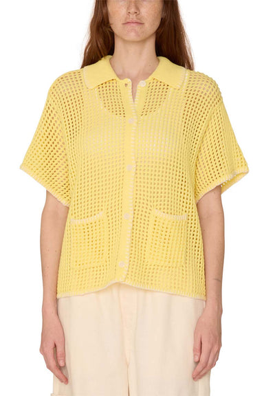 Obey - Pilar Crochet SS - Yellow Paper - Front