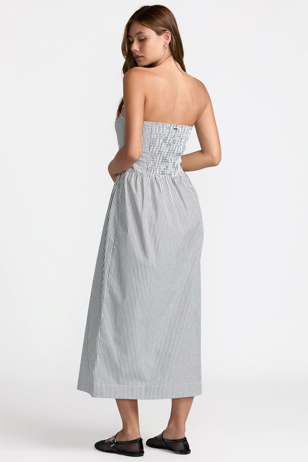 RVCA - Florence Midi Dress - Pirate Black - Back