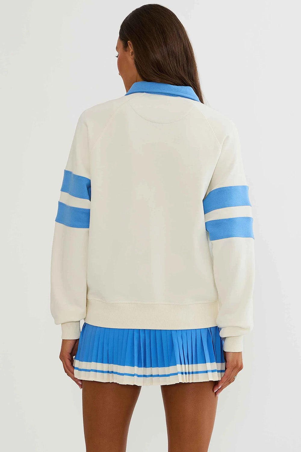 Beach Riot - Bennet Sweater - Opal Sky Colorblock - Back