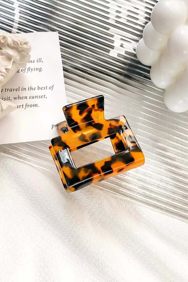 Pearl of the West - GEO 5CM HAIR CLAW Tiger Tortoise