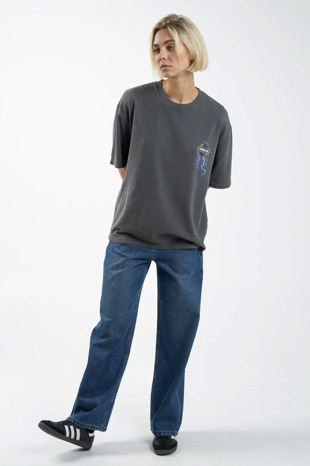 Thrills - Shock Value Oversized Tee - Merch Black