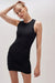 Richer Poorer - Carrie Shirred Mini Dress - Black - Front