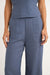 Rhythm - Stevie Wide Leg Pant - Blue - Detail