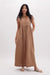 Richer Poorer - Linen Maxi Dress - Cafe Au Lait - Front
