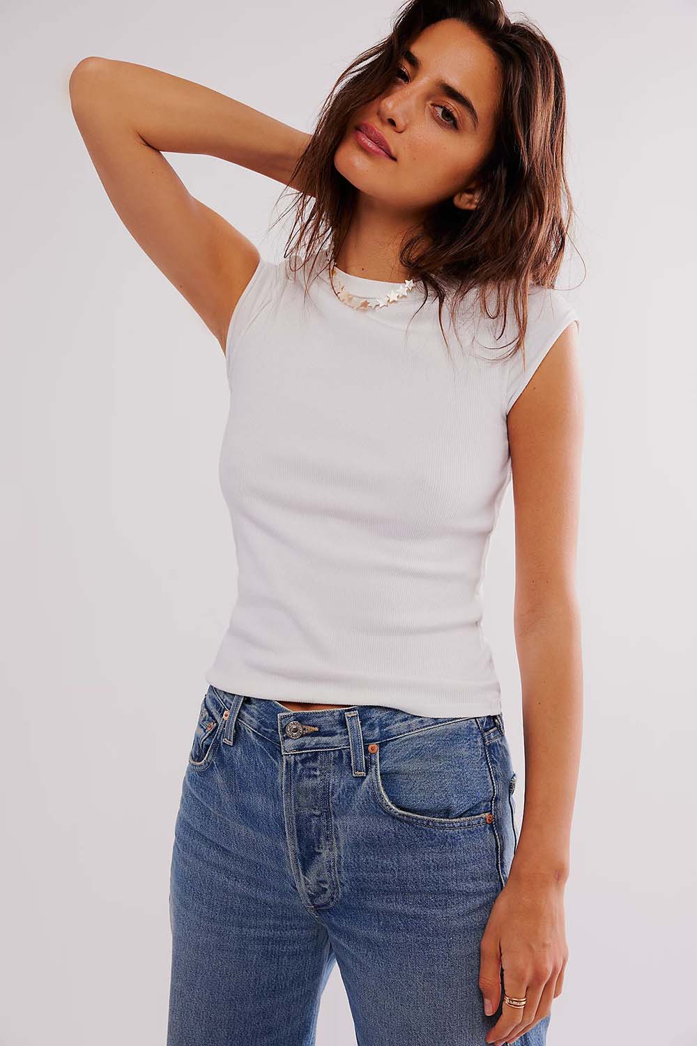 Free People - Ever Had Tee - Ivory - Front