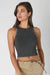 niki biki vintage wide ribbed tank top vintage black