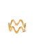 Pearl of the West - Zig Zag Ring - 18K GP Stainless 