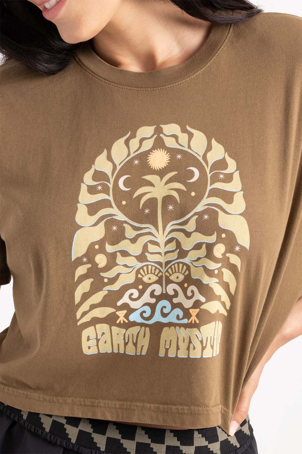 Roark - Earth Mystic Cropped Boxy - Woodland - Detail