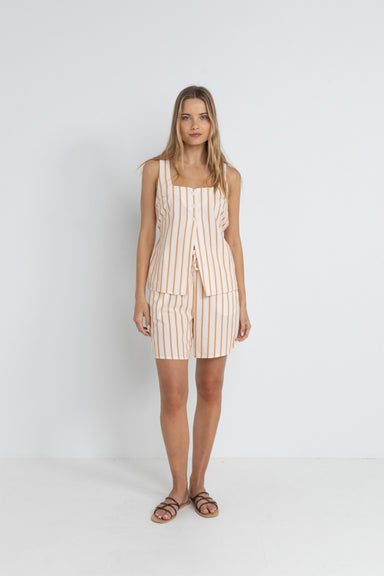 Rhythm - Tide Stripe Longline Short - Natural