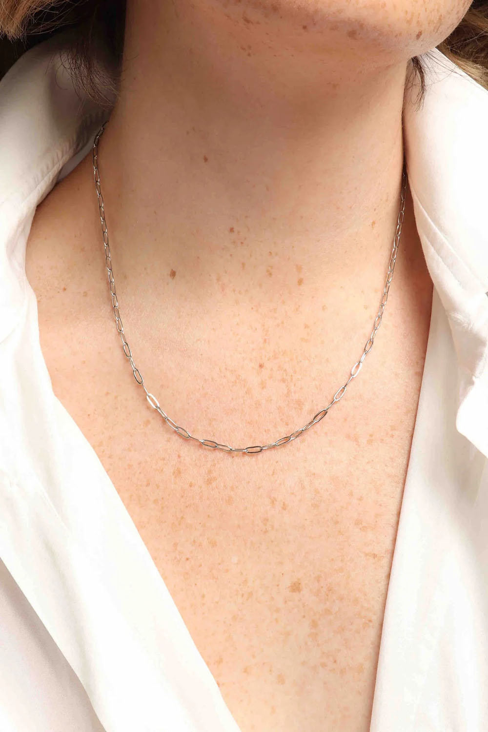 Marrin Costello - Supreme Lariat Necklace - Silver - Model