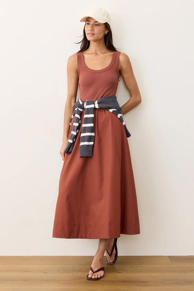 Marine Layer - Gemma Midi Dress - Henna