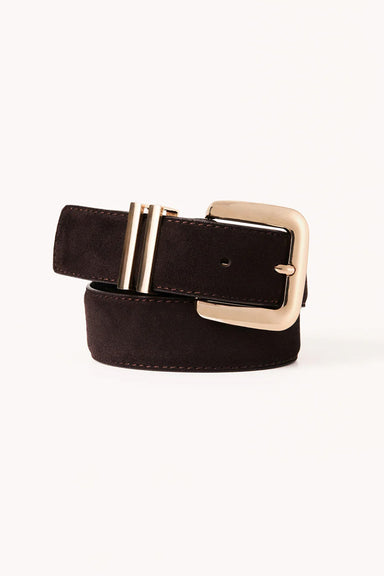 Billini - Delta Belt - Dark Cacao Suede