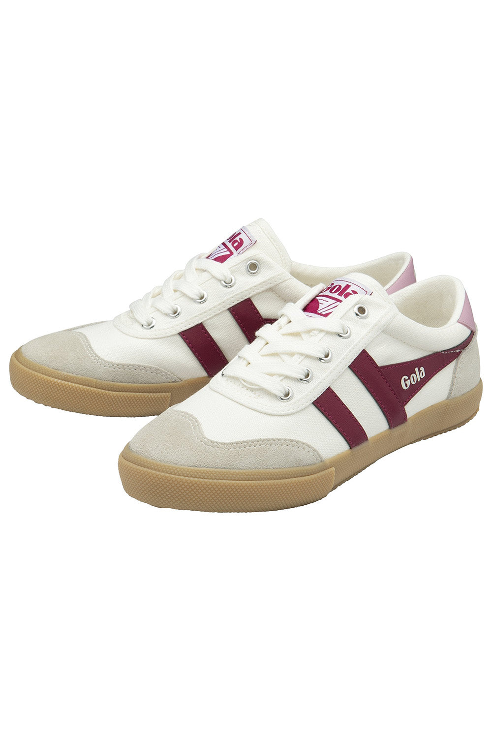 Gola - Badminton Plimsolls - Off White/Cerise/Candy