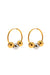Pearl of the West - Triple Bead Hoops - GP Stainless Steel