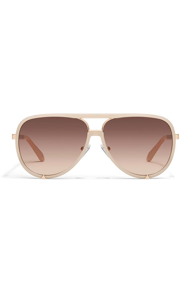QUAY - High Profile - Bone/Brown Fawn - Front