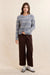 Sadie & Sage - Warm Chai Stripe Sweater - Grey Multi - Styled