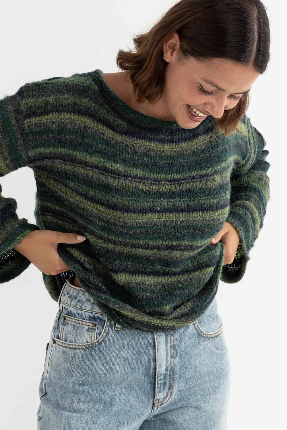 Rhythm - Baklava Knit - Olive - Front