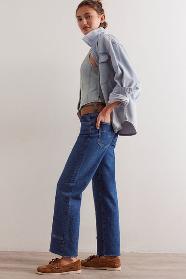 Free People - Risk Taker Mid-Rise Straight - Be Bold - Side